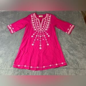 Maria Embroidered Shift Dress by Savanna Jane size S